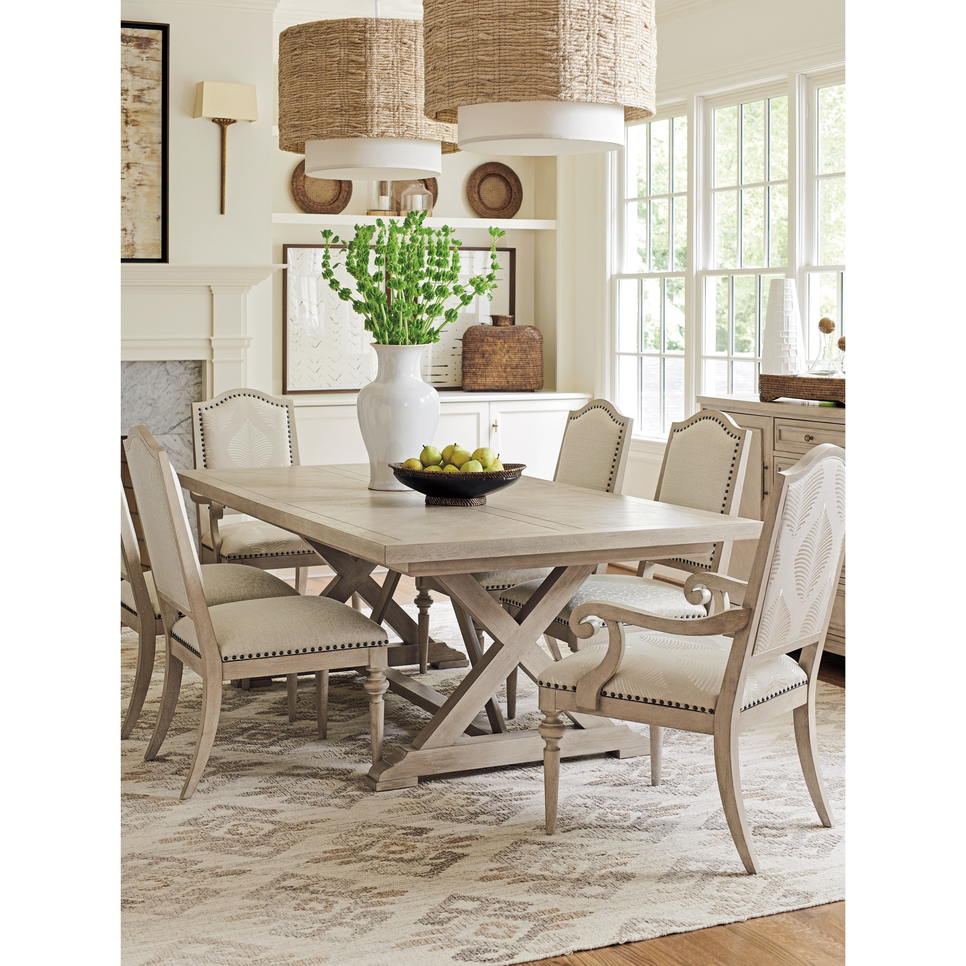 Barclay Butera Malibu 926877C Rockpoint Rectangular Dining Table with